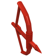 Деталь LEGO Minifig Bow and Arrow [Large], Красный