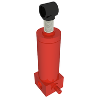 Деталь LEGO Pneumatic Pump Old Style, Красный