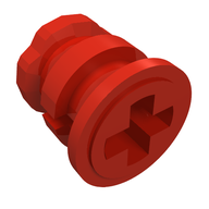 Деталь LEGO Technic Bush Old Type 2, Красный