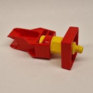 Деталь LEGO Duplo, Toolo Arm Turning with Clip End, Красный