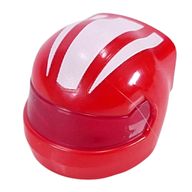 Деталь LEGO Helmet, Formula 1 with Trans-Red Visor pattern and White Stripes print, Красный