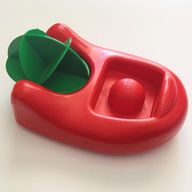Деталь LEGO Primo Boat with Green Paddle Wheel, Красный