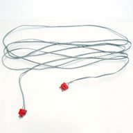 Деталь LEGO Electric, Wire 12V / 4.5V with two Variable Colour 2-prong connectors, 375 Studs Long [9700], Красный