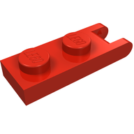 Деталь LEGO Hinge Plate  1 x  2 with 2 Fingers at Outer Edges, Красный