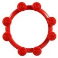 Деталь LEGO Watch, Bezel Round, 8 Studs, Красный