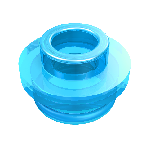 Набор LEGO Plate Round 1 x 1 with Open Stud, Trans-Light Blue