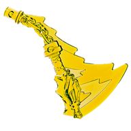 Деталь LEGO Weapon Nunchucks with Trailing Effect, Прозрачный неоново-зеленый
