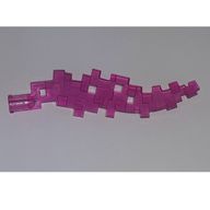 Деталь LEGO Energy Effect Pixelated, Прозрачный темно-розовый