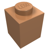Деталь LEGO Кирпичик 1 x 1, Коричневый Fabuland