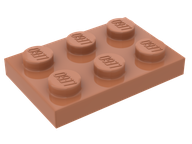Деталь LEGO Пластина 2 x 3, Коричневый Fabuland