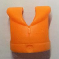 Деталь LEGO Belville, Clothes Life Jacket, Child Figure Size, Средне-оранжевый