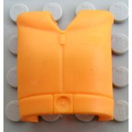 Деталь LEGO Belville, Clothes Life Jacket, Adult Figure Size, Средне-оранжевый
