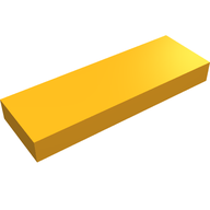 Деталь LEGO Плитка 1 x 3, Средне-оранжевый