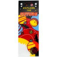 Деталь LEGO Banner, 'EXPLORE THE FUTURE' Space Print, Прозрачный бесцветный