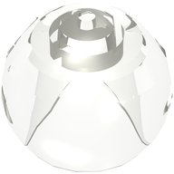 Деталь LEGO Minifig Helmet Round Sphere with Small Hole, Прозрачный бесцветный