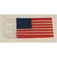 Деталь LEGO Flag, United States of America, Прозрачный бесцветный