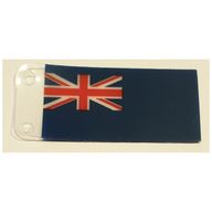 Деталь LEGO Flag, United Kingdom Royal Navy Reserve Blue Ensign, Прозрачный бесцветный