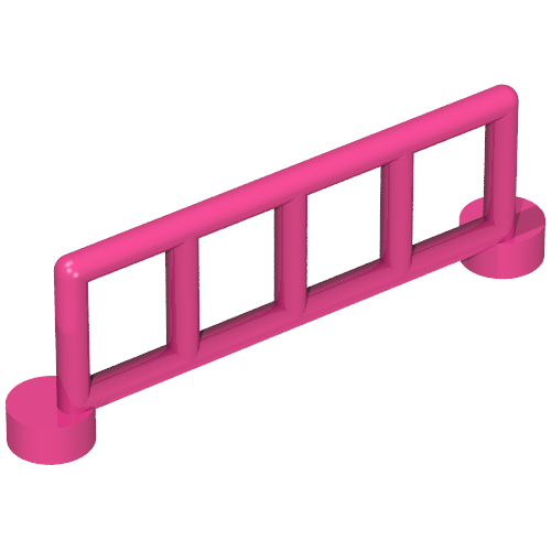 Набор LEGO Duplo Fence Railing, Темно-розовый