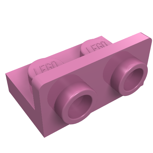 Набор LEGO Bracket 1 x 2 - 1 x 2 Inverted, Темно-розовый