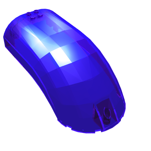 Набор LEGO Windscreen 16 x 8 x 6 Curved with 3 Pin Holes, Trans-Purple