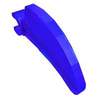 Деталь LEGO Barb Large (Claw, Talon) with Clip, Прозрачный фиолетовый