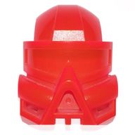 Деталь LEGO Bionicle Mask Kaukau, Прозрачный неоново-оранжевый