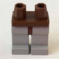 Деталь LEGO Hips and Light Gray Legs, Коричневый