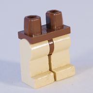 Деталь LEGO Hips and Tan Legs, Коричневый