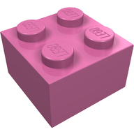 Деталь LEGO Кирпичик 2 x 2, Светло-фиолетовый