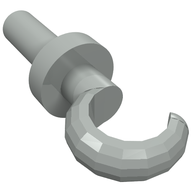 Деталь LEGO Hand Pirate Hook, Светло-серый