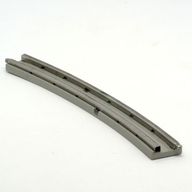 Деталь LEGO Train Track 12V Conducting Rail Curved, Светло-серый