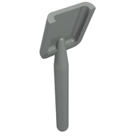 Деталь LEGO Minifig Shovel [Round Stem End], Светло-серый