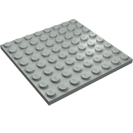 Деталь LEGO Пластина 8 x 8, Светло-серый