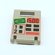 Деталь LEGO Box 2 x 2 x 2 Door with Slot and ATM Print, Светло-серый