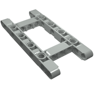 Деталь LEGO Technic Beam 5 x 11 Open Center Frame Thick, Светло-серый
