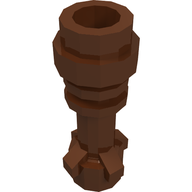 Деталь LEGO Minifig Lightsaber Hilt without Bottom Ring, Красно-коричневый