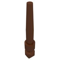Деталь LEGO Minifig, Wand [Individual], Красно-коричневый