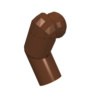 Деталь LEGO Minifig Arm Right, Красно-коричневый