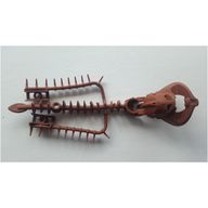 Деталь LEGO Bionicle Piraka Spine Flexible with Mask and Arm Covers, Avak, Красно-коричневый
