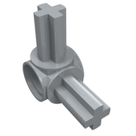 Деталь LEGO Technic Axle and Pin Connector Hub with 2 Axles, Светлый сине-серый