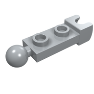 Деталь LEGO Plate Special 1 x 2 5.9mm End Cup and Ball, Светлый сине-серый