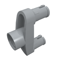 Деталь LEGO Technic Pin Connector 3L with 2 Pins and Center Hole, Светлый сине-серый