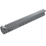 Деталь LEGO GEAR RACK 14X2M W/GROOVE, Светлый сине-серый
