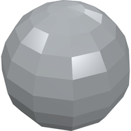 Деталь LEGO Finial Round [Plain], Светлый сине-серый