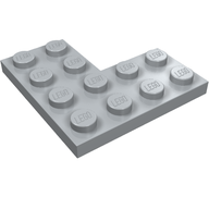 Деталь LEGO Пластина угловая 4 x 4, Светлый сине-серый