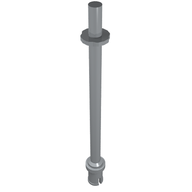Деталь LEGO Bar 8L - Two Stop Rings / One Pin, Technic Figure Ski Pole [Flat End], Светлый сине-серый