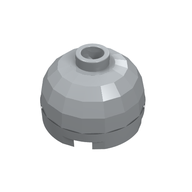 Деталь LEGO Brick Round 2 x 2 Dome Top - Blocked Open Stud without Bottom Axle Holder, Светлый сине-серый