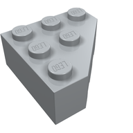 Деталь LEGO Клин 3 x 3, со срезанным углом, Светлый сине-серый