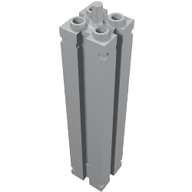 Деталь LEGO Support 2 x 2 x 8 with Grooves, Smooth On All Sides, Top Peg, Светлый сине-серый
