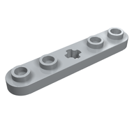 Деталь LEGO Technic Plate 1 x 5 with Smooth Ends, 4 Studs and Centre Axle Hole, Светлый сине-серый